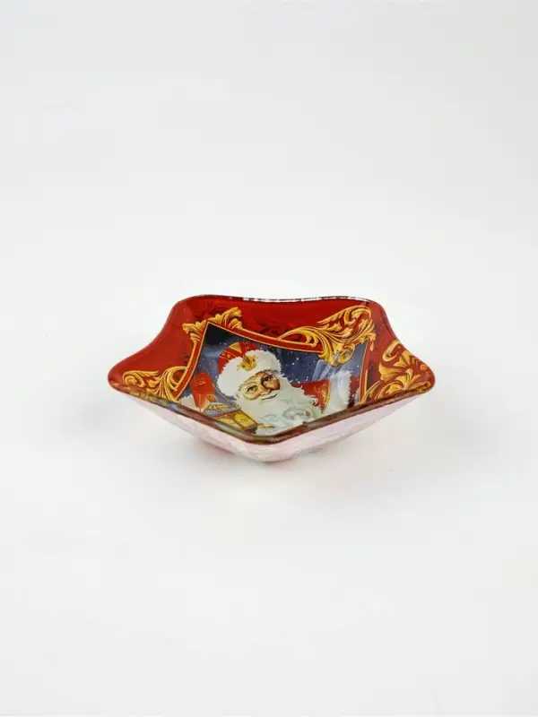 Соусник новогодний стеклянный &laquo;Дед Мороз&raquo;, 10.8&times;10.3 см, 80 мл