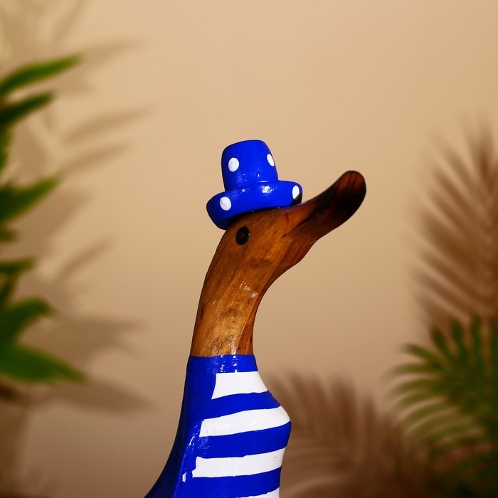 Сувенир Сувенир "Утка в синем" дерево 27 см