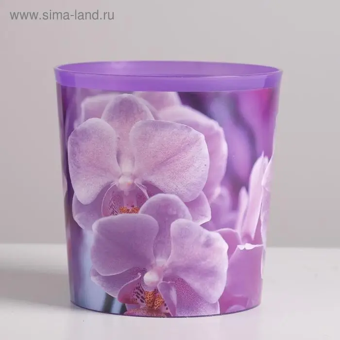 Кашпо для цветов «Орхидея», 1,6 л, 14 х 14 см Кашпо для цветов «Орхидея», 1,6 л, 14 х 14 см