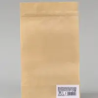 Пакет дой-пак бумажный крафт с окном 13.5&times;22.5 см