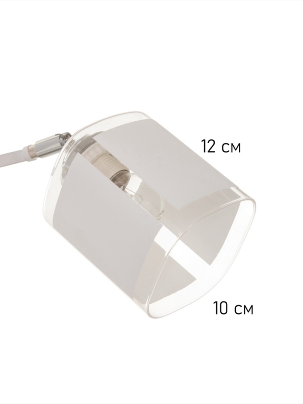 Люстра Люстра "Айрис" 2хЕ27 40Вт бело-хромовый 45х26х27 см BayerLux