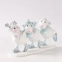 Фигурка &laquo;Барашки на катке&raquo;, 8.5 см, полистоун