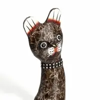 Фигура &laquo;Кошки&raquo;, набор 3 шт., 30.25.20 см, дерево