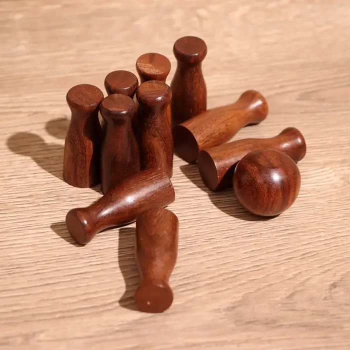 Игра настольная &laquo;Боулинг&raquo;, 15&times;6&times;7 см, дерево шишам