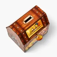 Копилка сундук пиратский &laquo;Мои сокровища&raquo;, 16&times;14.5&times;12 см