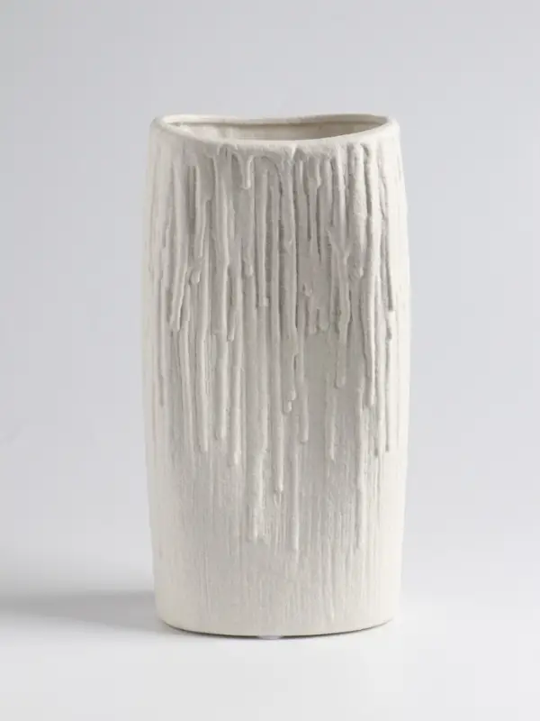 Ваза «Кристилис», 24.5×12 см, керамика, белая Ваза «Кристилис», 24.5×12 см, керамика, белая