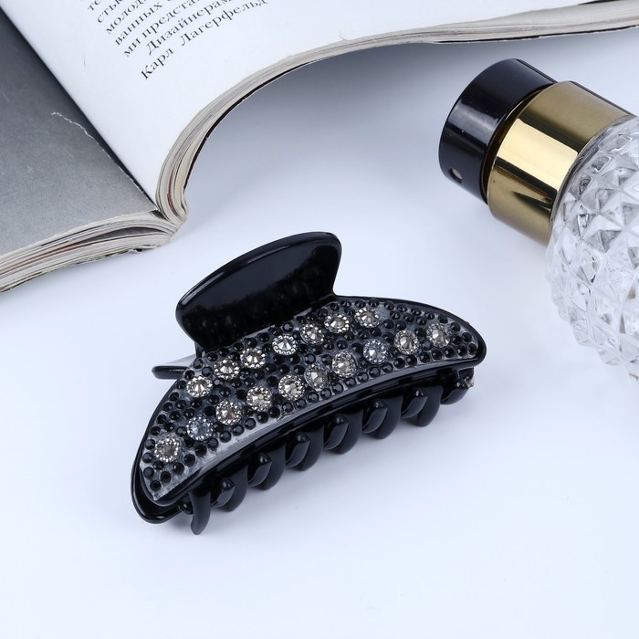 Краб для волос Краб для волос "Скарлет" овал, 7 см, чёрный