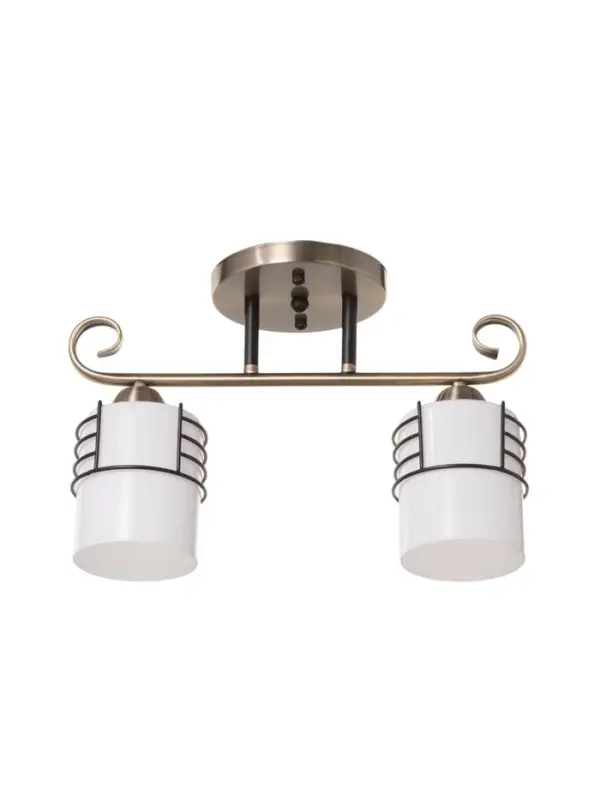 Люстра &laquo;Кипр&raquo; 2&times;40 Вт Е27 латунь/черный 36.5&times;15&times;26 см