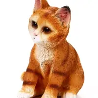 Садовая фигура из полистоуна &laquo;Полосатый Котёнок&raquo;, 20&times;14&times;12 см