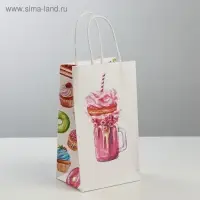 Пакет подарочный крафт, упаковка, «Sweet dream», 12 х 21 х 9 см