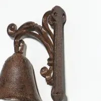 Колокол настенный чугун &laquo;Растительный узор&raquo;, декоративный, 10.5&times;11.8&times;7 см