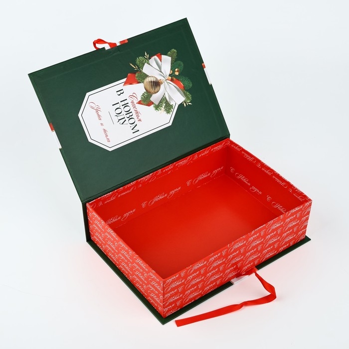 Коробка‒книга «С Новым годом», бант, 27 х 19.5 х 8 см, Новый год Коробка‒книга «С Новым годом», бант, 27 х 19.5 х 8 см, Новый год