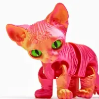 3Д - печатная игрушка &laquo;Котёнок&raquo;, подвижная, цвет МИКС