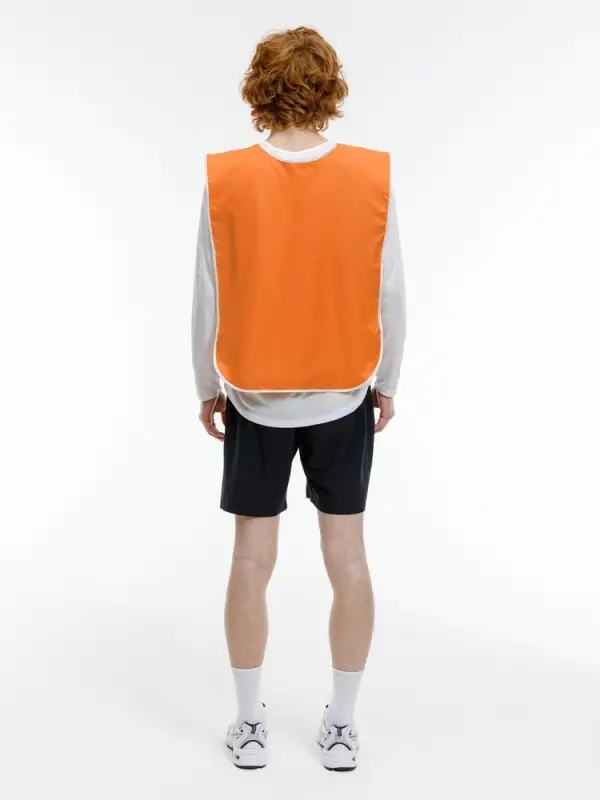 Манишка Member, оранжевая с белым