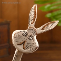 Сувенир на подставке «Заяц», 15×4.5×31 см, дерево