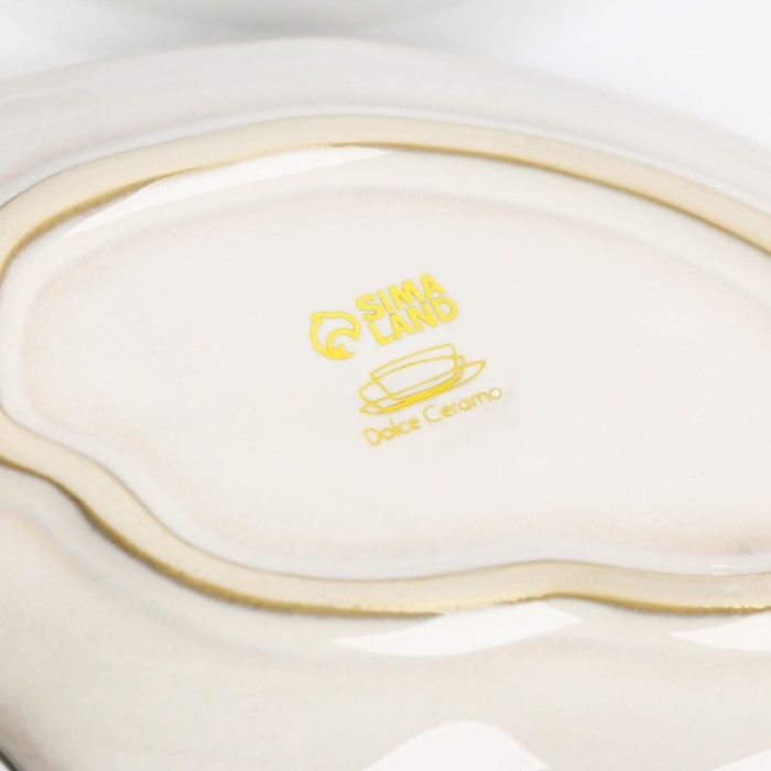 Соусник керамический «Морская ракушка», 8×13 см, 25 мл. Соусник керамический «Морская ракушка», 8×13 см, 25 мл.