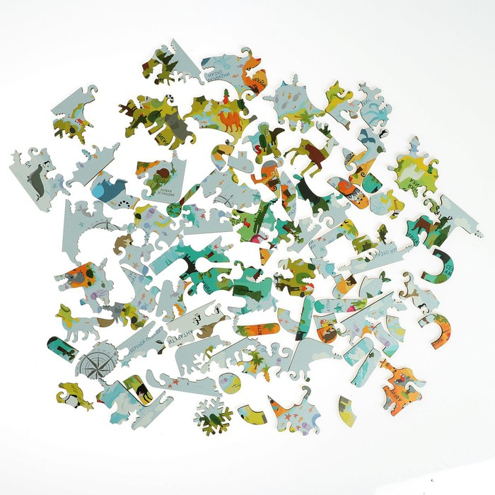 Пазл - конструктор деревянный «Карта мира» мини Пазл - конструктор деревянный «Карта мира» мини