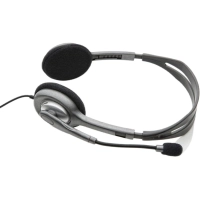 Гарнитура проводная Logitech Stereo Headset H111 Сер(981-000594/981-000593)