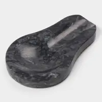 Подставка под ложку Magistro Marble, мрамор, 16.5&times;10&times;1.8 см, чёрная
