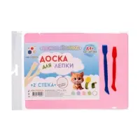 Доска для лепки пластиковая А4 Calligrata &laquo;Прованс&raquo;, пастельная, с бортиком, МИКС