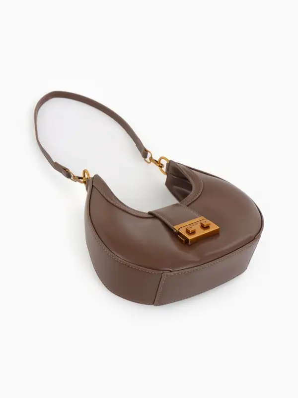 Сумка женская багет TEXTURA на молнии, 24&times;6.5&times;13 см, хаки