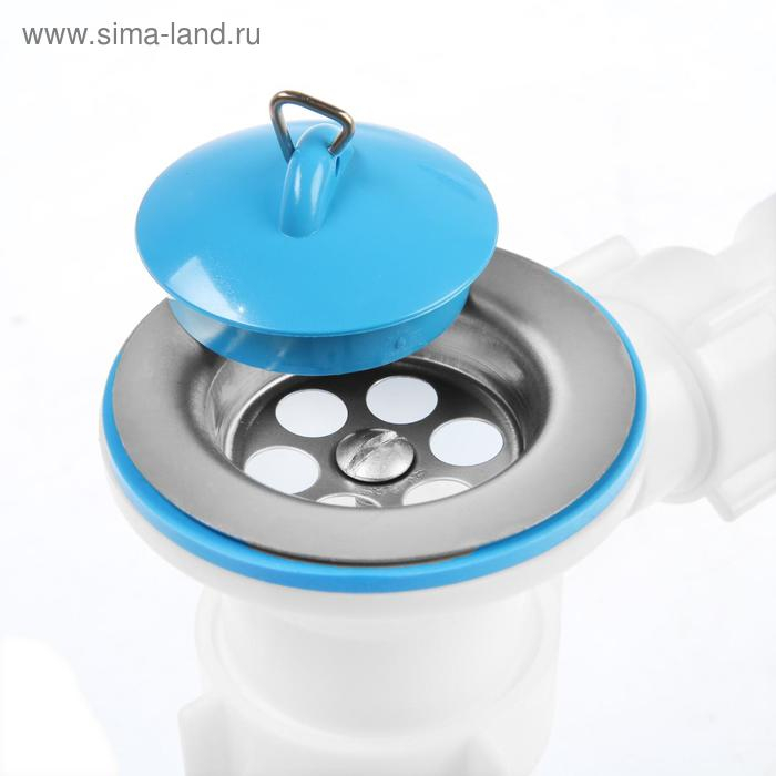 Сифон для ванны "АНИ Пласт" Варяг С6250, регулируемый, 1 1/2" x 40, с выпуском и переливом