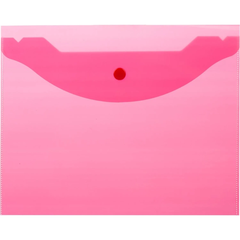 Папка-конверт на кнопке А5,190x240мм,Attache, 180мкм, 10шт.уп , ассорти