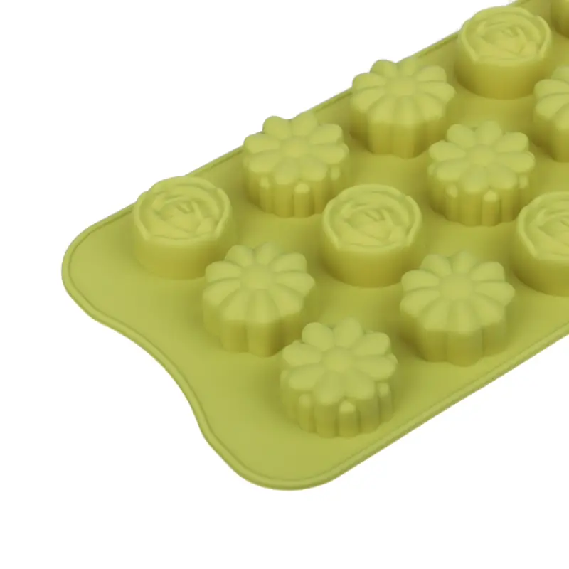 VETTA Форма силиконовая для шоколада и льда 15 ячеек, 21x10x1,6см "Шоколадка", 3 цвета