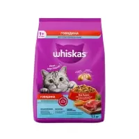 Сухой корм Whiskas для стерилизованных кошек, говядина, 1,3 кг