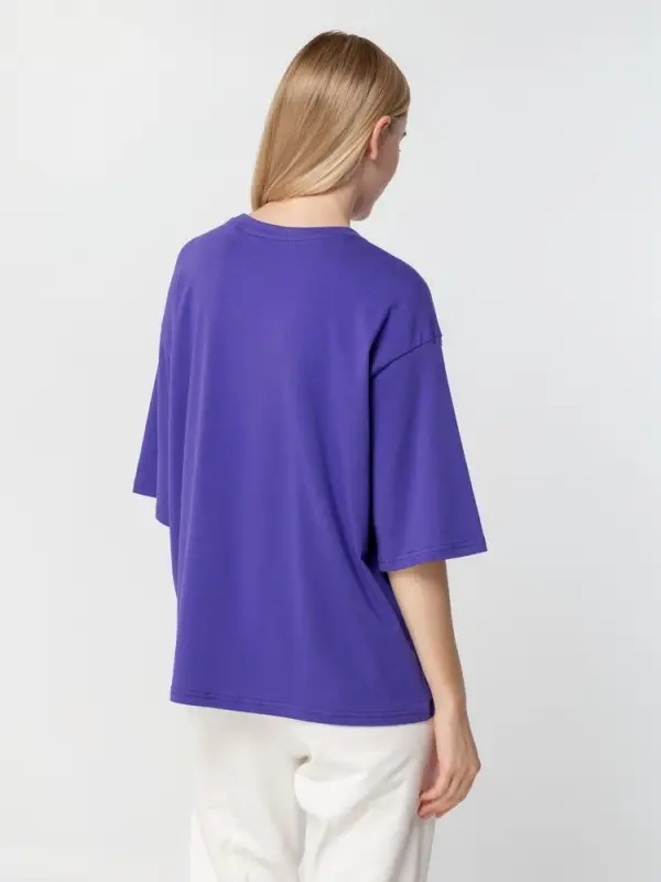 Футболка унисекс оверсайз Street Vibes, фиолетовая, размер XS/S Футболка унисекс оверсайз Street Vibes, фиолетовая, размер XS/S