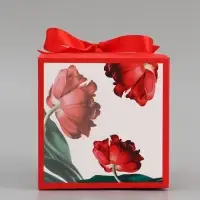 Коробка подарочная складная, упаковка, &laquo;Самой прекрасной&raquo;, 12&times;12&times;12 см