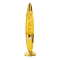 Лава - лампа RISALUX &laquo;Золотая ракета&raquo;, Е14-R39, 30 Вт, от сети 220 В, золотистая, 8.5&times;8.5&times;34.5 см