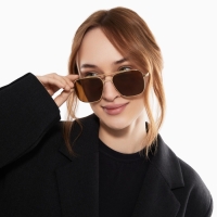 Очки солнцезащитные uv 400, дужка 13.1 см, ширина 12.5 см, линза 4.9×5.3 см