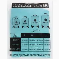 Чехол для чемодана &laquo;Море&raquo;, 28", разноцветный