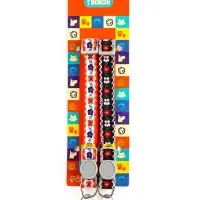 Набор ошейников для кошек &laquo;Пижон. По-полюшку&raquo;, 30&times;1 см, оранжевый, чёрный