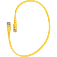 Патч-корд UTP Cablexpert PP10-0.25M/Y кат.5e, 0.25 м, литой, (желтый)
