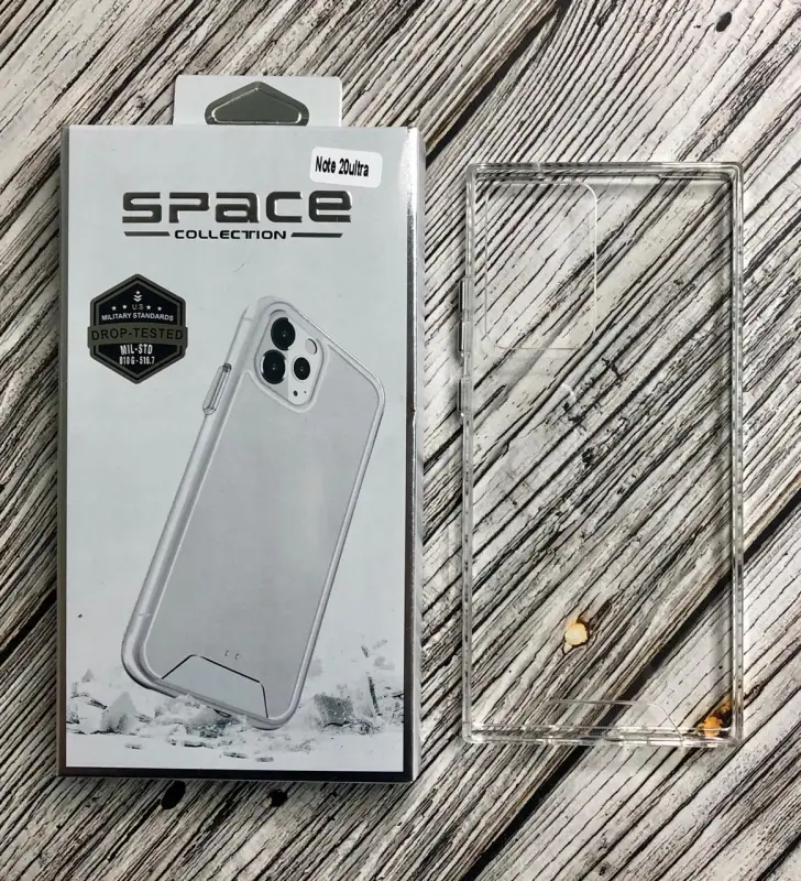 Чехол SPACE Samsung Note 20 Ultra противоударный прозрачный Чехол SPACE Samsung Note 20 Ultra противоударный прозрачный
