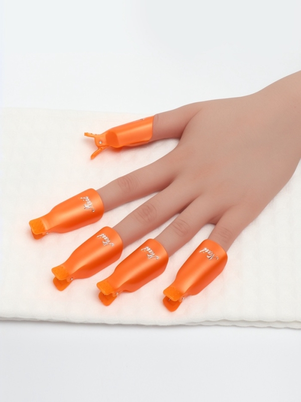 Зажимы для снятия гель-лака для маникюра набор 10шт МИКС пакет Зажимы для снятия гель-лака для маникюра набор 10шт МИКС пакет