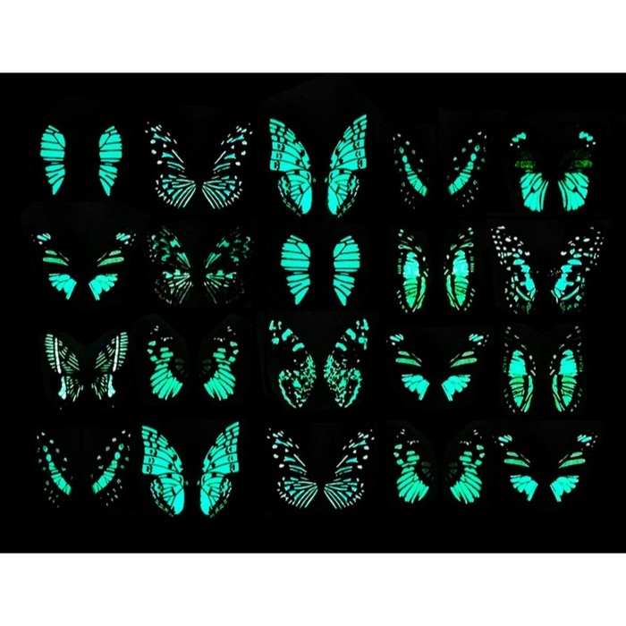 Штекер светящийся Штекер светящийся "Бабочка Вайси" 6,5х25см, набор 12шт, МИКС