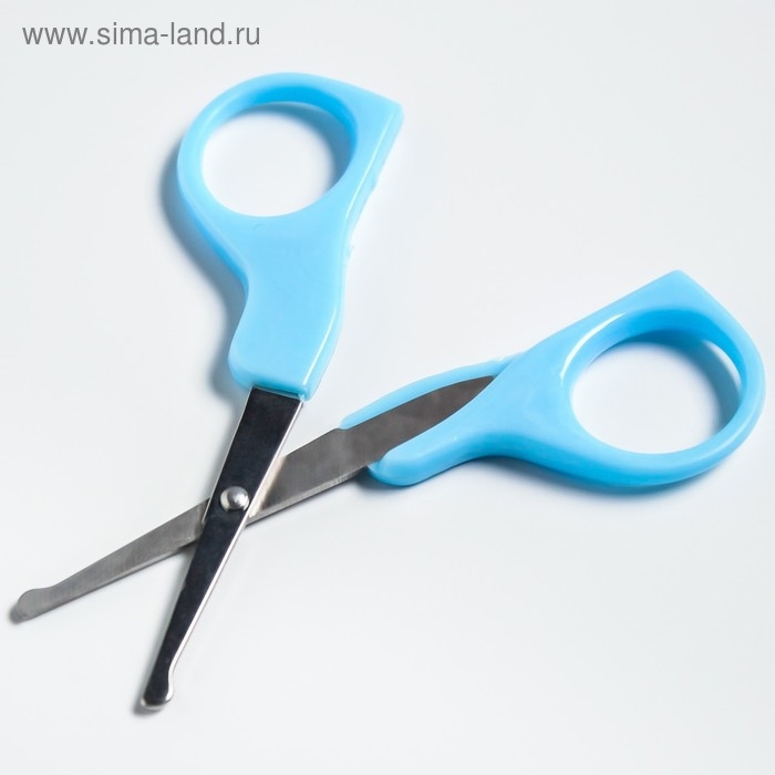 Детский маникюрный набор, 3 предмета: ножницы, пилка, книпсер, от 0 мес., цвет голубой Детский маникюрный набор, 3 предмета: ножницы, пилка, книпсер, от 0 мес., цвет голубой