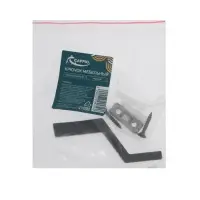 Крючок мебельный CAPPIO TRANQUILITY, однорожковый, цвет черный, набор 10 шт