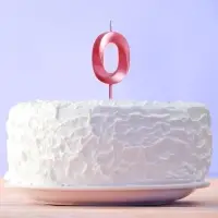 Свеча для торта, цифра «0», 11,5 х 2,3 см