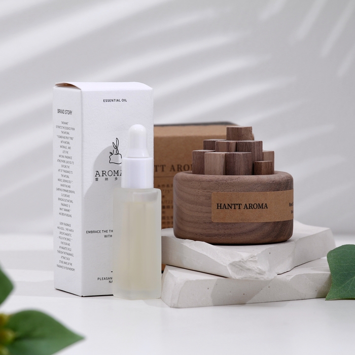 Набор деревянный диффузор Набор деревянный диффузор "Hantt Aroma", кедровое дерево, с эфирным маслом 10мл в коробке