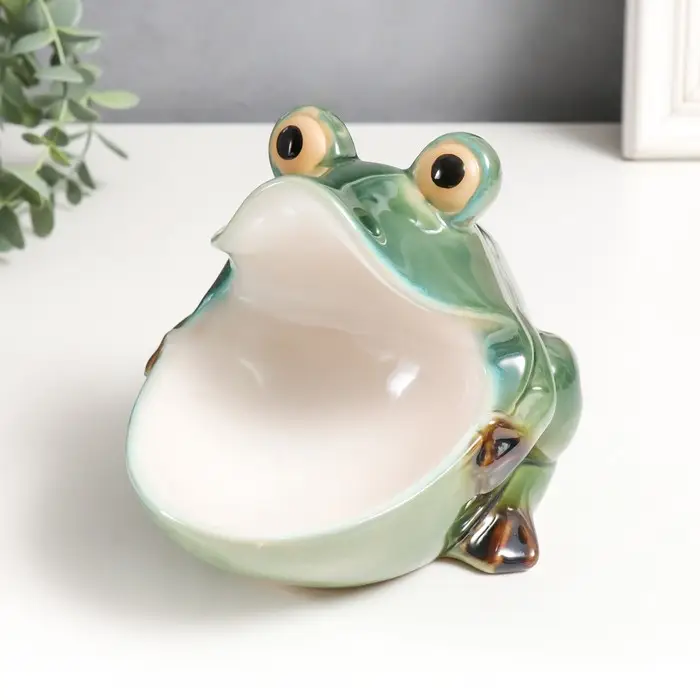Фигурка - подставка для мелочей керамика &laquo;Лягушка&raquo;, 15&times;14&times;17.5 см