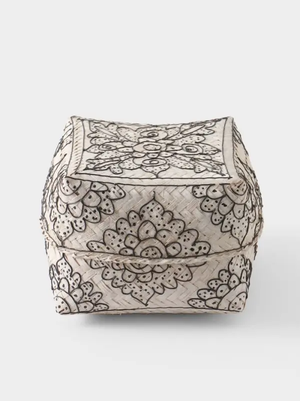 Корзинка плетёная &laquo;Бонтанг&raquo;, 19&times;19&times;14 см, бамбук, светлая