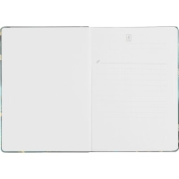 Блокнот Floral А5 96л. клетка, обл. тв.лам.картон, сшивка,резинка,зелен