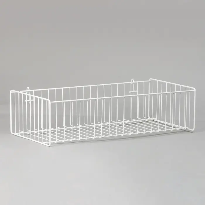 Корзина на сетку, большая, 61&times;30.5&times;16 см, цвет белый
