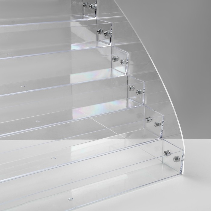 Подставка под лаки 7 этажей, оргстекло, 31×31×25 см, цвет прозрачный Подставка под лаки 7 этажей, оргстекло, 31×31×25 см, цвет прозрачный