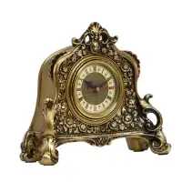 Часы настольные интерьерные каминные, 21&times;19&times;6.5 см, d=7 см, золото