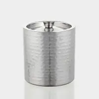 Ведро для льда с крышкой &laquo;Серебро&raquo;, 14.5&times;14.5&times;18 см, нержавеющая сталь